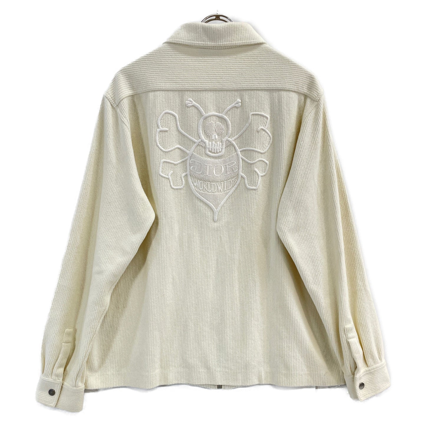 Dior HOMME ディオールオム ｘSHAWN STUSSY ショーンステューシー【美品/国内正規】033J500A0630 ロゴ刺繍 コーデュロイ ジップアップ ジャケット M