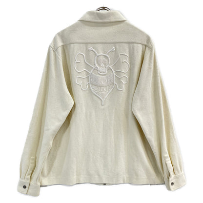 Dior HOMME ディオールオム ｘSHAWN STUSSY ショーンステューシー【美品/国内正規】033J500A0630 ロゴ刺繍 コーデュロイ ジップアップ ジャケット M