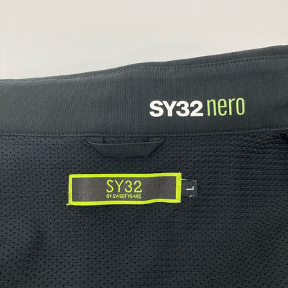 SY32 by SWEET YEARS エスワイサーティトゥーバイスウィートイヤーズ ブラック NE24S12 WOVAN DOUBLE CLOTH SHIRTS JK ジャケット L