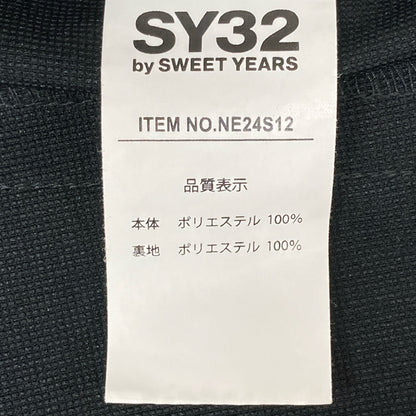 SY32 by SWEET YEARS エスワイサーティトゥーバイスウィートイヤーズ ブラック NE24S12 WOVAN DOUBLE CLOTH SHIRTS JK ジャケット L