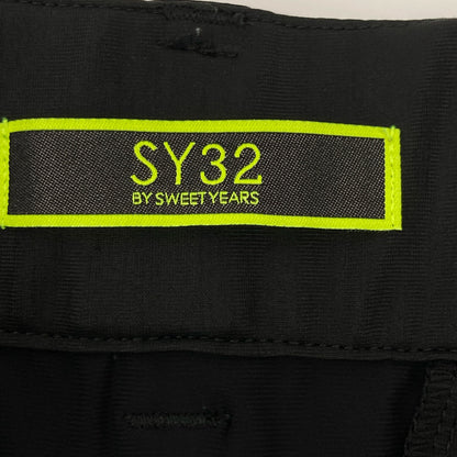 SY32 by SWEET YEARS エスワイサーティトゥーバイスウィートイヤーズ ブラック NERO02303 REVOLUTIONAL STRETCH PANTS ボトムス XL