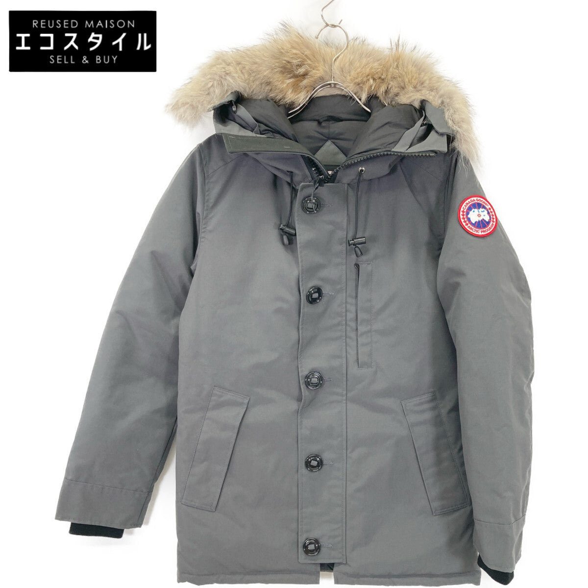 CANADA GOOSE カナダグース ｸﾞﾚｰ 3426MA ｼｬﾄｰ ﾌｭｰｼﾞｮﾝﾌｨｯﾄ ﾀﾞｳﾝｼﾞｬｹｯﾄ ジャケット S