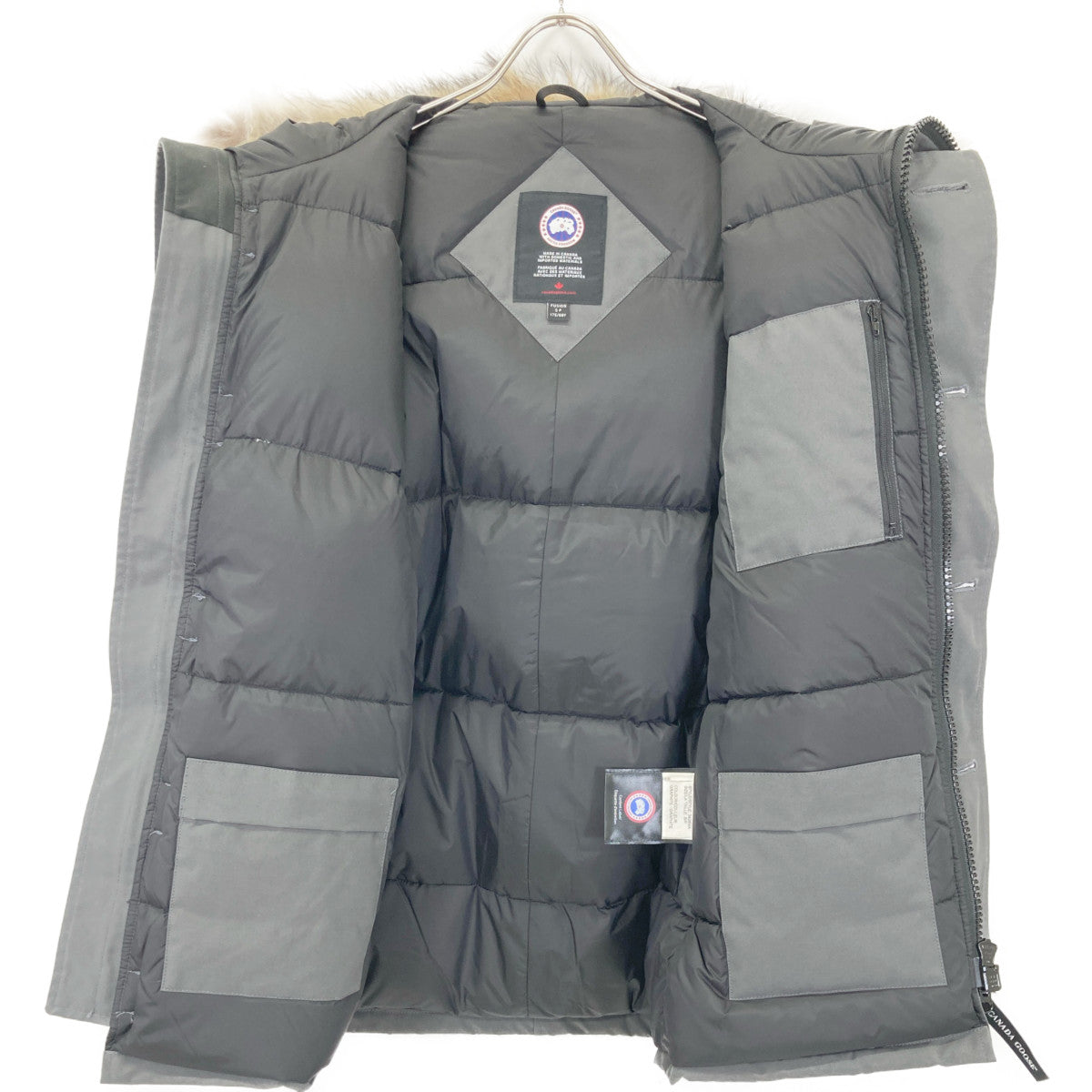 CANADA GOOSE カナダグース ｸﾞﾚｰ 3426MA ｼｬﾄｰ ﾌｭｰｼﾞｮﾝﾌｨｯﾄ ﾀﾞｳﾝｼﾞｬｹｯﾄ ジャケット S