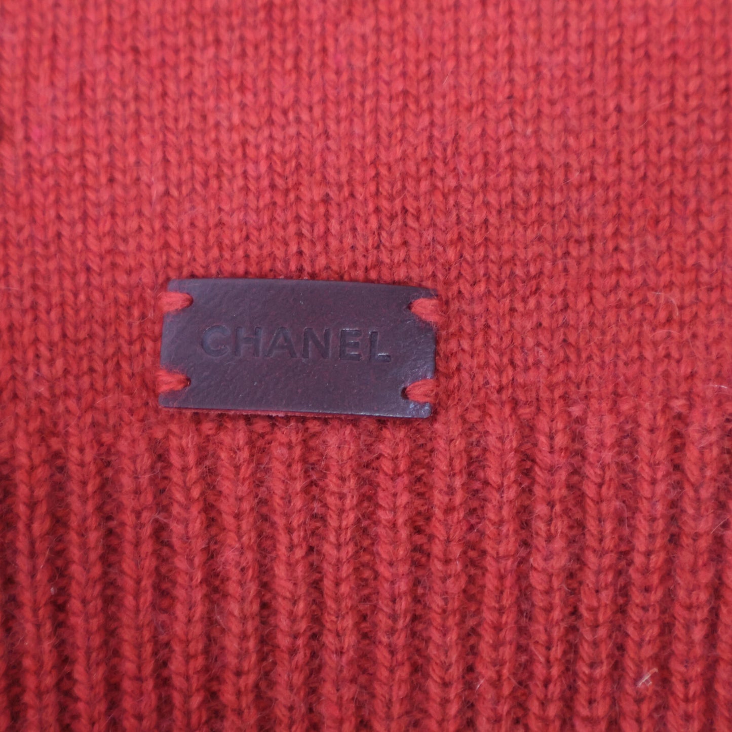 CHANEL シャネル レッド 00A P16084V00791 カシミヤ ハイネックニット トップス 38