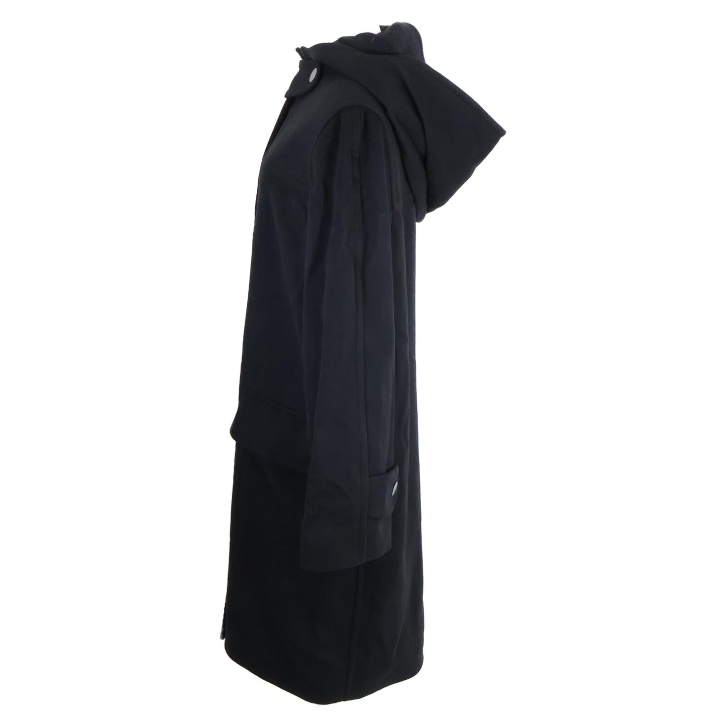 CHANEL シャネル 【国内正規】99A P14063W02560 ロゴボタン ウールｘカシミヤ フーディ コート 38