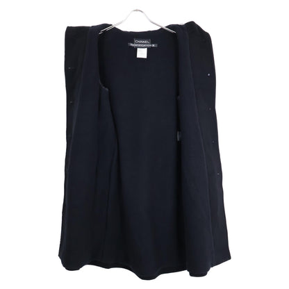 CHANEL シャネル 【国内正規】99A P14063W02560 ロゴボタン ウールｘカシミヤ フーディ コート 38