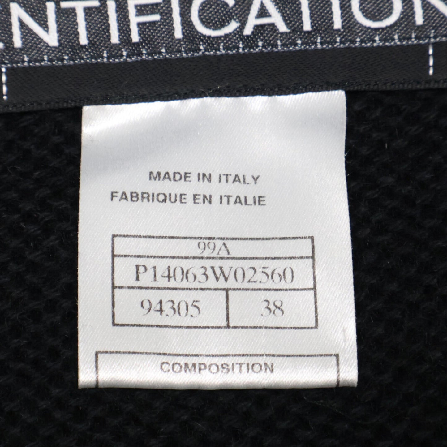 CHANEL シャネル 【国内正規】99A P14063W02560 ロゴボタン ウールｘカシミヤ フーディ コート 38