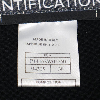 CHANEL シャネル 【国内正規】99A P14063W02560 ロゴボタン ウールｘカシミヤ フーディ コート 38