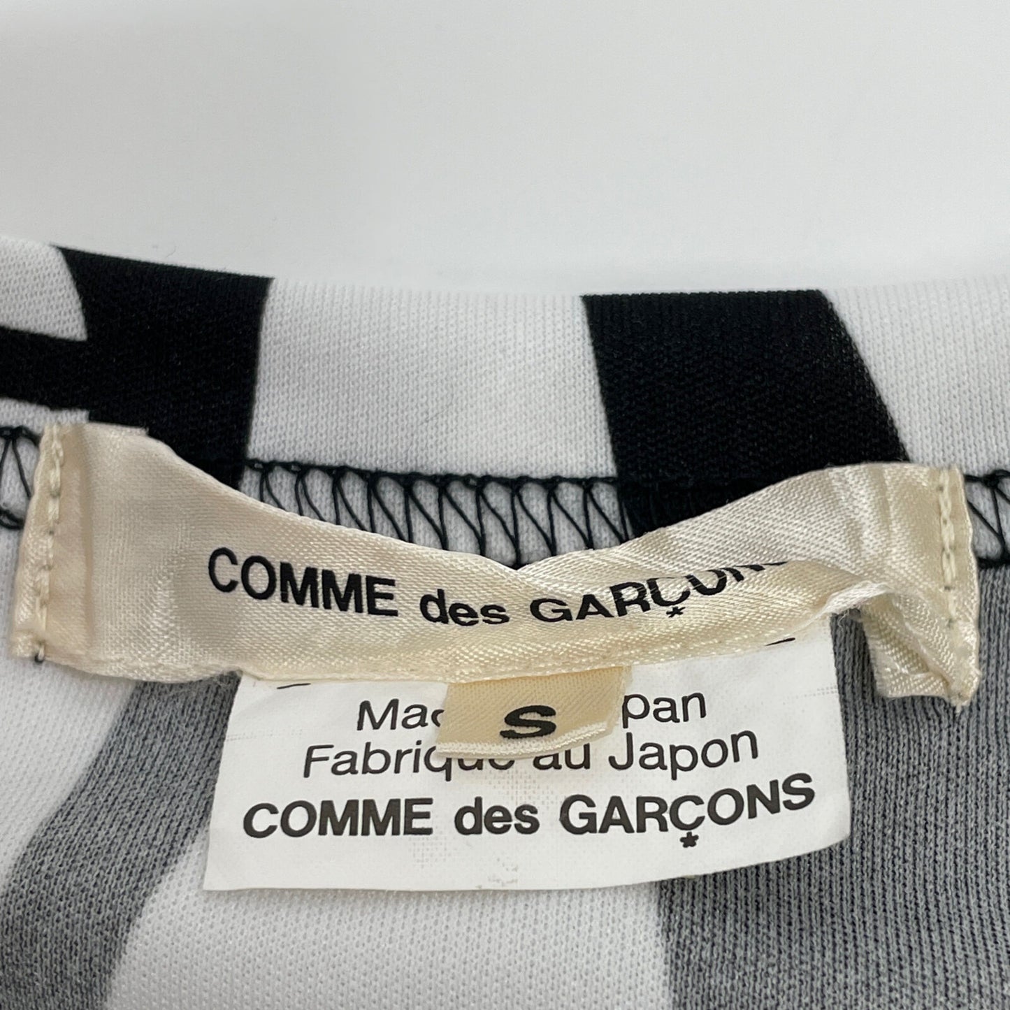 COMMEdesGARCONS コムデギャルソン ブラック/ホワイト 22AW GJ-T013 トップス トップス S