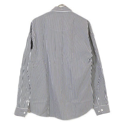 BALENCIAGA バレンシアガ ﾌﾞﾗｯｸ/ﾎﾜｲﾄ ｽﾄﾗｲﾌﾟ 534333 2018年製 刺繍ｼｬﾂ トップス 39