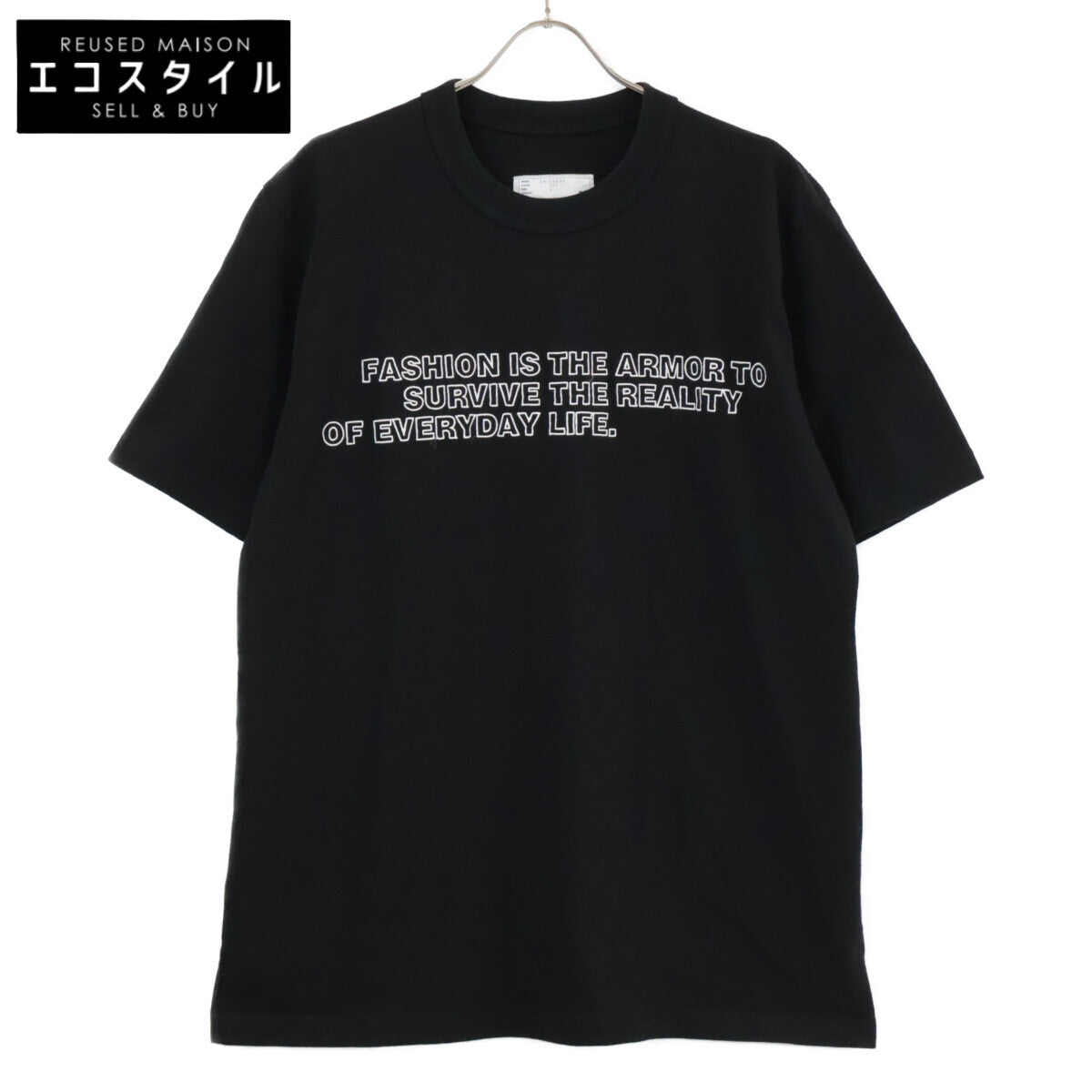 sacai サカイ ﾌﾞﾗｯｸ 24-0894S ｸﾞﾗﾌｨｯｸｴﾝﾌﾞﾛｲﾀﾞﾘｰ Tｼｬﾂ トップス 5