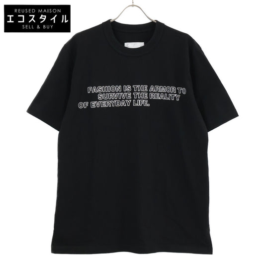 sacai サカイ ﾌﾞﾗｯｸ 24-0894S ｸﾞﾗﾌｨｯｸｴﾝﾌﾞﾛｲﾀﾞﾘｰ Tｼｬﾂ トップス 5