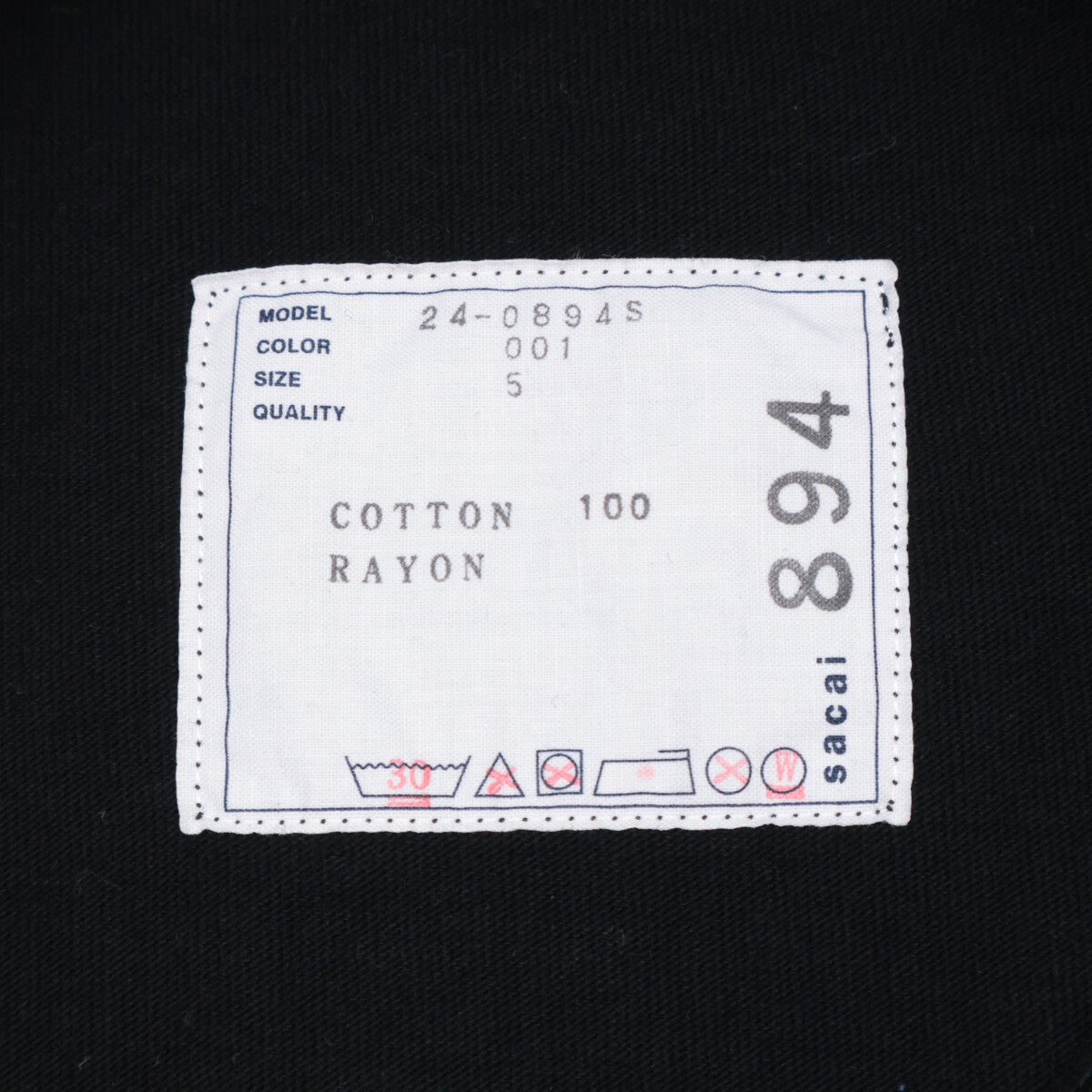 sacai サカイ ﾌﾞﾗｯｸ 24-0894S ｸﾞﾗﾌｨｯｸｴﾝﾌﾞﾛｲﾀﾞﾘｰ Tｼｬﾂ トップス 5