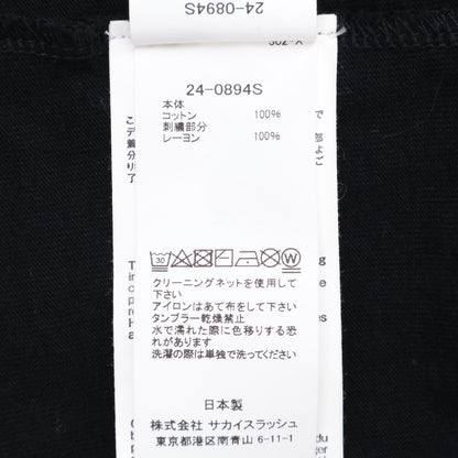 sacai サカイ ﾌﾞﾗｯｸ 24-0894S ｸﾞﾗﾌｨｯｸｴﾝﾌﾞﾛｲﾀﾞﾘｰ Tｼｬﾂ トップス 5