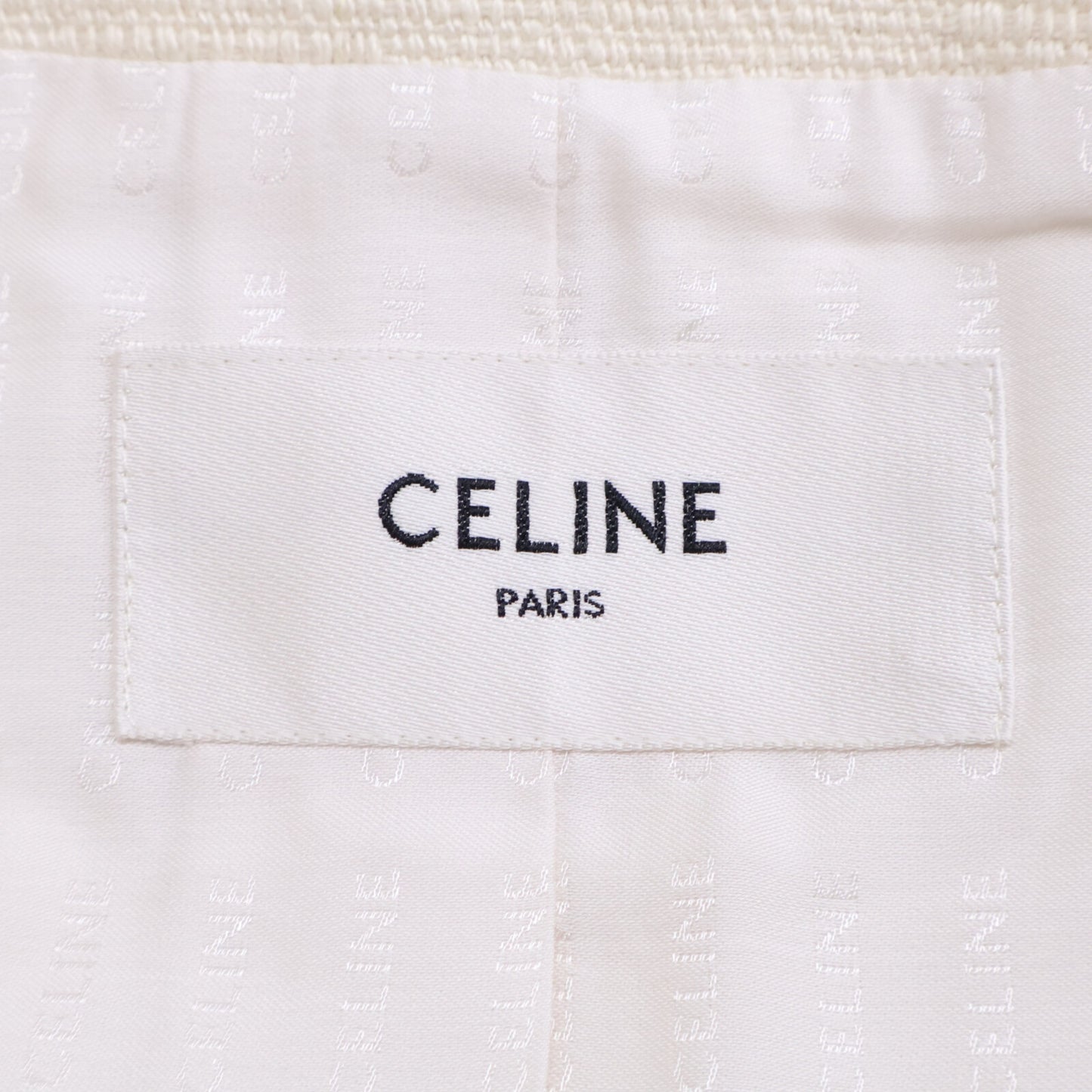 CELINE セリーヌ 美品 国内正規 2V57M410T クロップド オフィサー ジャケット 36
