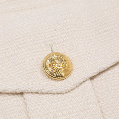 CELINE セリーヌ 美品 国内正規 2V57M410T クロップド オフィサー ジャケット 36