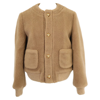 CELINE セリーヌ 美品 国内正規 2V22V382V カシミヤシルク チェルシーブルゾン ジャケット 34