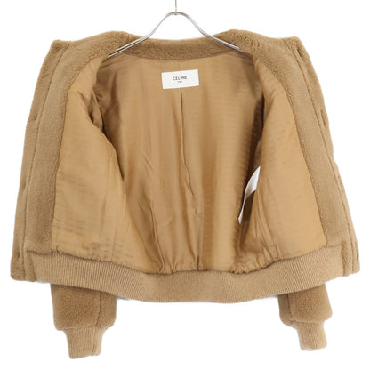 CELINE セリーヌ 美品 国内正規 2V22V382V カシミヤシルク チェルシーブルゾン ジャケット 34