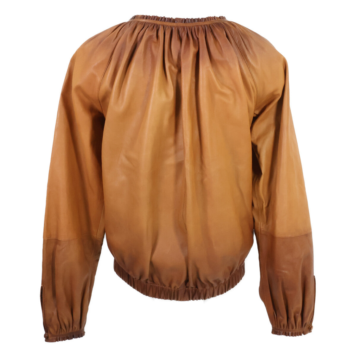 TOM FORD トムフォード 【美品】ベルトデザイン グラデーションレザー ジップアップ ジャケット 36