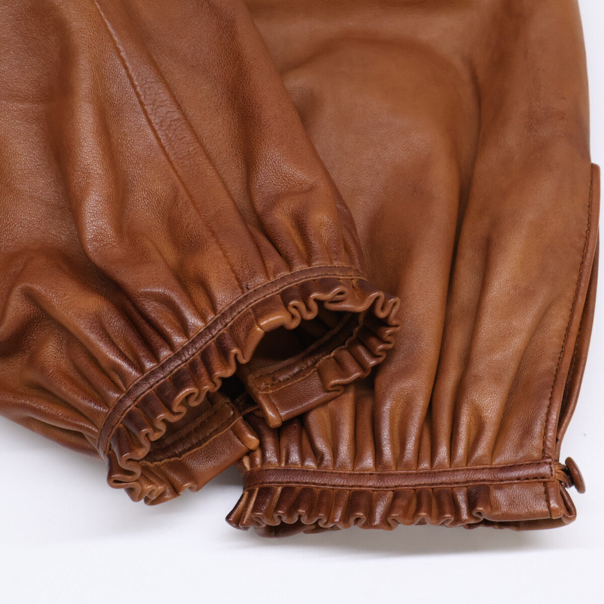 TOM FORD トムフォード 【美品】ベルトデザイン グラデーションレザー ジップアップ ジャケット 36