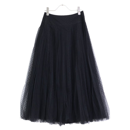 Christian Dior クリスチャンディオール ﾌﾞﾗｯｸ 7E21305A1810 ﾄﾞｯﾄ ｽｶｰﾄ スカート 38