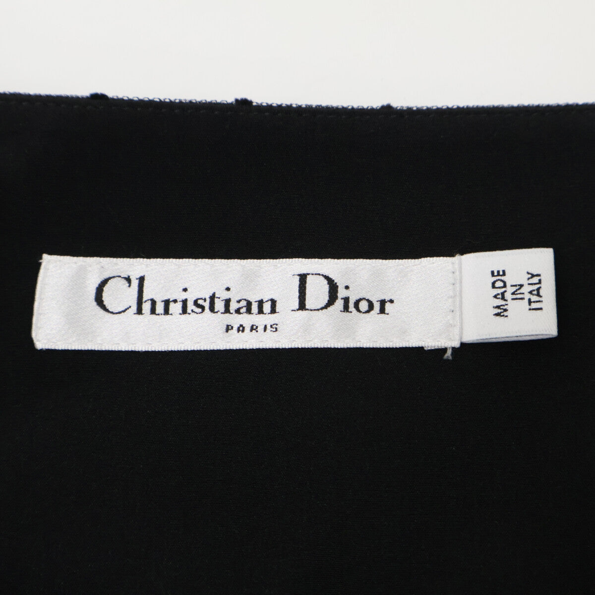 Christian Dior クリスチャンディオール ﾌﾞﾗｯｸ 7E21305A1810 ﾄﾞｯﾄ ｽｶｰﾄ スカート 38