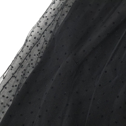 Christian Dior クリスチャンディオール ﾌﾞﾗｯｸ 7E21305A1810 ﾄﾞｯﾄ ｽｶｰﾄ スカート 38