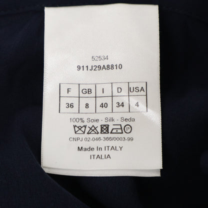 Christian Dior クリスチャンディオール ﾈｲﾋﾞｰ ﾄﾞｯﾄ 911J29A8810 ﾁｭｰﾙ ｽｶｰﾄ スカート 40