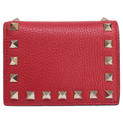 Valentino Garavani ヴァレンティノガラヴァーニ 【美品】TW2P0P39VSH ロックスタッズ 二つ折り財布（小銭入れあり）