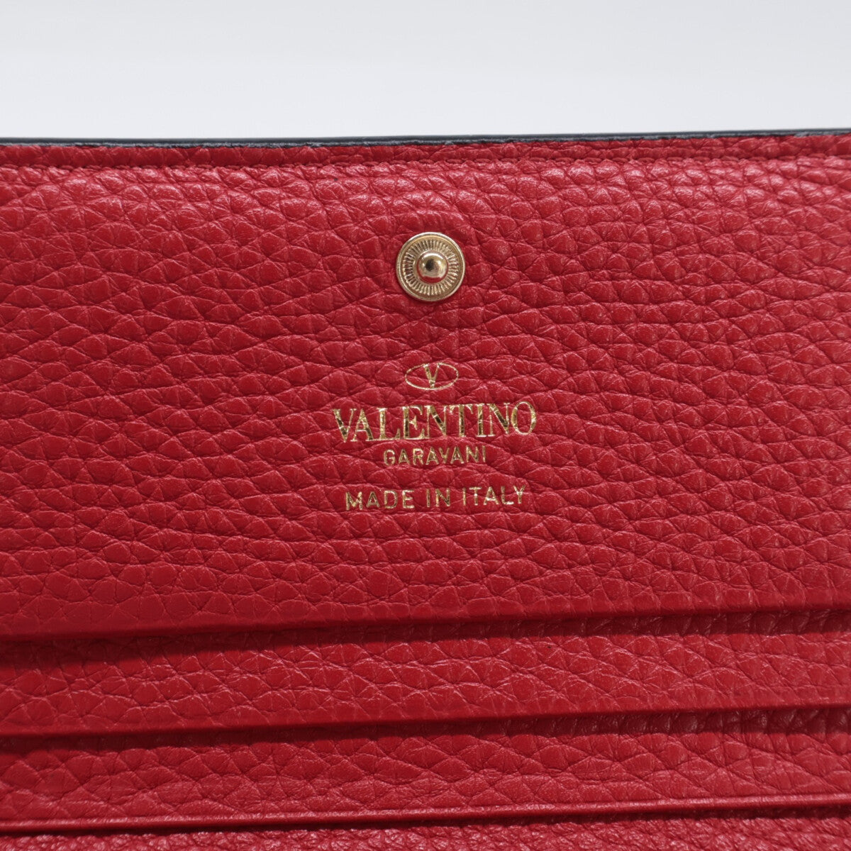 Valentino Garavani ヴァレンティノガラヴァーニ 【美品】TW2P0P39VSH ロックスタッズ 二つ折り財布（小銭入れあり）