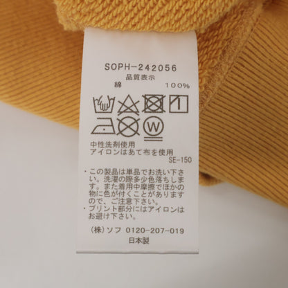 SOPHNET. ソフネット ｲｴﾛｰ SOPH-242056 ｸﾙｰﾈｯｸｽｳｪｯﾄｼｬﾂ トップス M