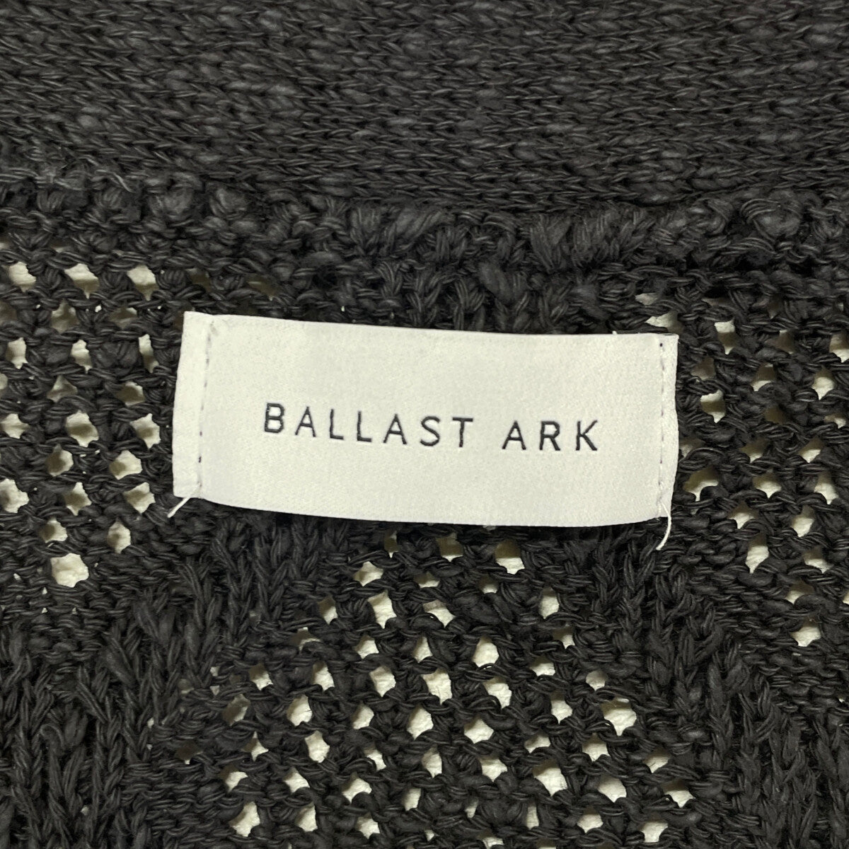 BALLAST ARK バラストアーク ﾁｬｺｰﾙ BA09-K000 ﾀﾞｲﾔﾒｯｼｭｶｰﾃﾞｨｶﾞﾝ トップス F