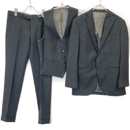 UNIVERSAL LANGUAGE ユニバーサルランゲージ HHU019 ｸﾞﾚｰ ｽﾘｰﾋﾟｰｽｼﾞｬｹｯﾄ スーツ セットアップ 46－8DROP