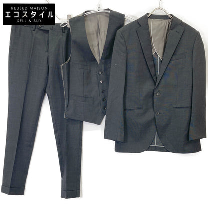 UNIVERSAL LANGUAGE ユニバーサルランゲージ HHU019 ｸﾞﾚｰ ｽﾘｰﾋﾟｰｽｼﾞｬｹｯﾄ スーツ セットアップ 46－8DROP