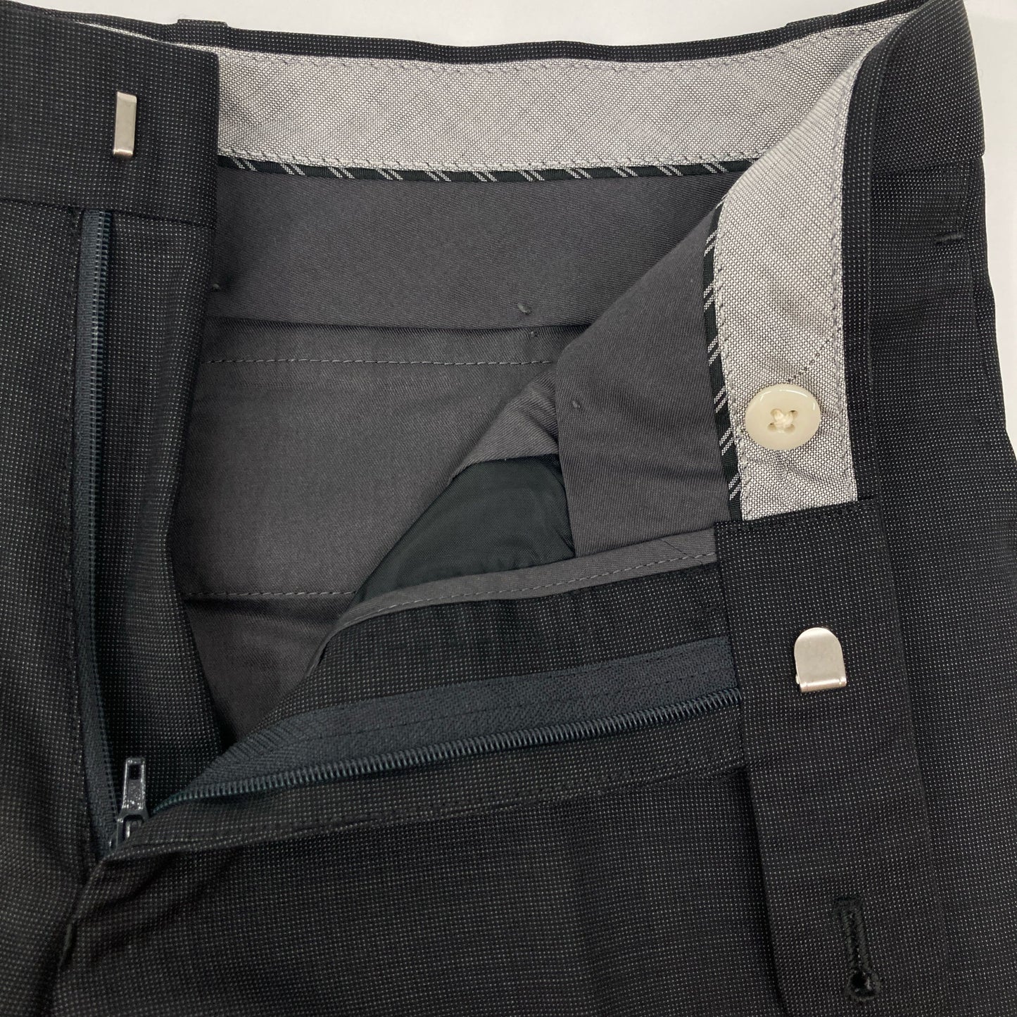 UNIVERSAL LANGUAGE ユニバーサルランゲージ HHU019 ｸﾞﾚｰ ｽﾘｰﾋﾟｰｽｼﾞｬｹｯﾄ スーツ セットアップ 46－8DROP