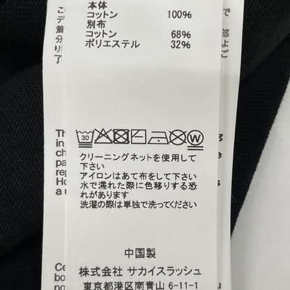 sacai サカイ ﾌﾞﾗｯｸ SCU-301 Tｼｬﾂ トップス OO1