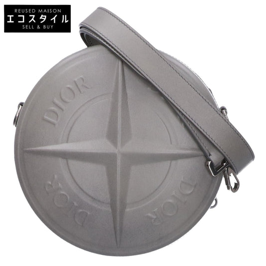 DIOR ディオール x STONE ISLAND 新品同様 コンパスモチーフ ラウンド クロスボディバッグ ショルダーバッグ