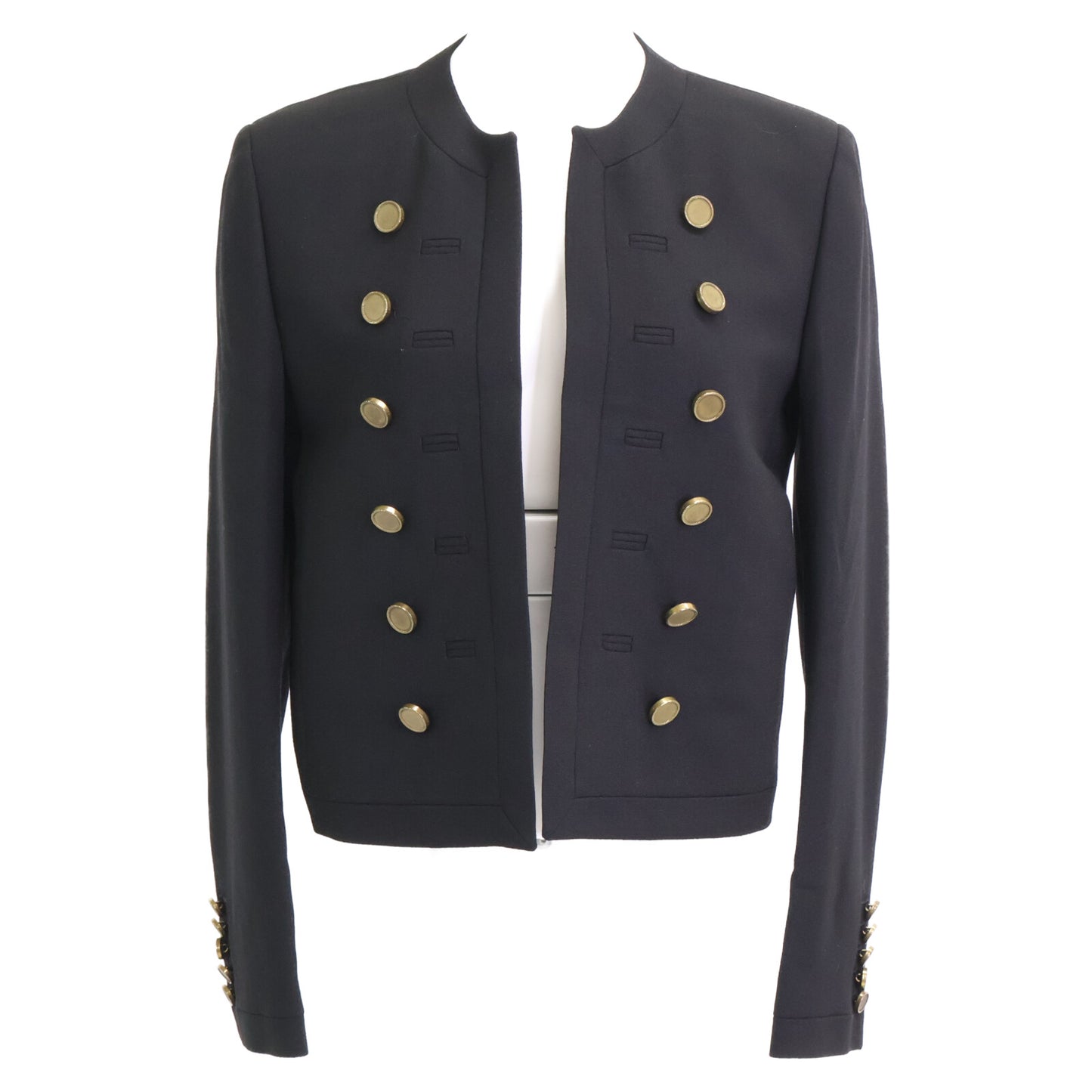 SAINT LAURENT PARIS サンローランパリ 【美品/国内正規】321520 エディ期 金ボタン ナポレオン ジャケット 38