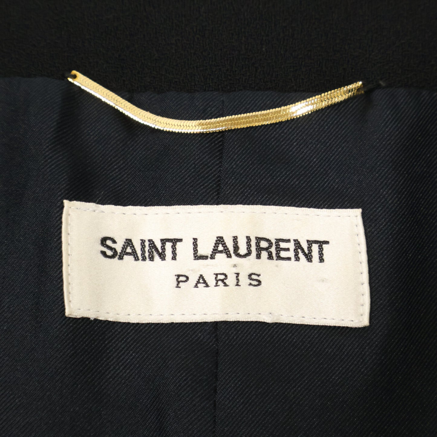 SAINT LAURENT PARIS サンローランパリ 【美品/国内正規】321520 エディ期 金ボタン ナポレオン ジャケット 38