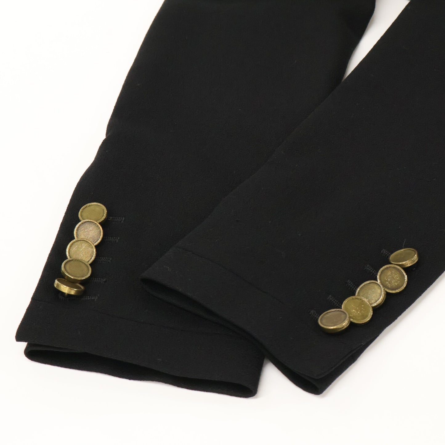 SAINT LAURENT PARIS サンローランパリ 【美品/国内正規】321520 エディ期 金ボタン ナポレオン ジャケット 38