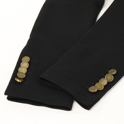 SAINT LAURENT PARIS サンローランパリ 【美品/国内正規】321520 エディ期 金ボタン ナポレオン ジャケット 38