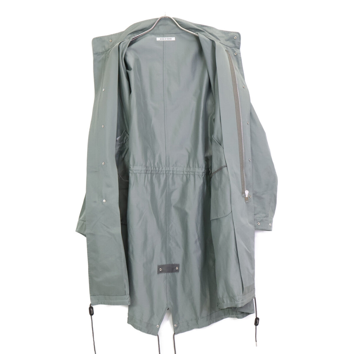 SEVEN BY SEVEN セブン バイ セブン ｸﾞﾚｰ 800-5110012 ﾅｲﾛﾝｼﾙｸ ﾌｨｯｼｭﾃｰﾙｺｰﾄ/M-65 コート M