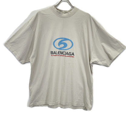 BALENCIAGA バレンシアガ 764235 ｱｲﾎﾞﾘｰ ｳﾞｨﾝﾃｰｼﾞ加工 24SS SURFER MEDIUM FIT TEE トップス L