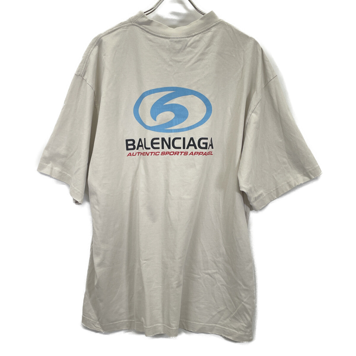 BALENCIAGA バレンシアガ 764235 ｱｲﾎﾞﾘｰ ｳﾞｨﾝﾃｰｼﾞ加工 24SS SURFER MEDIUM FIT TEE トップス L