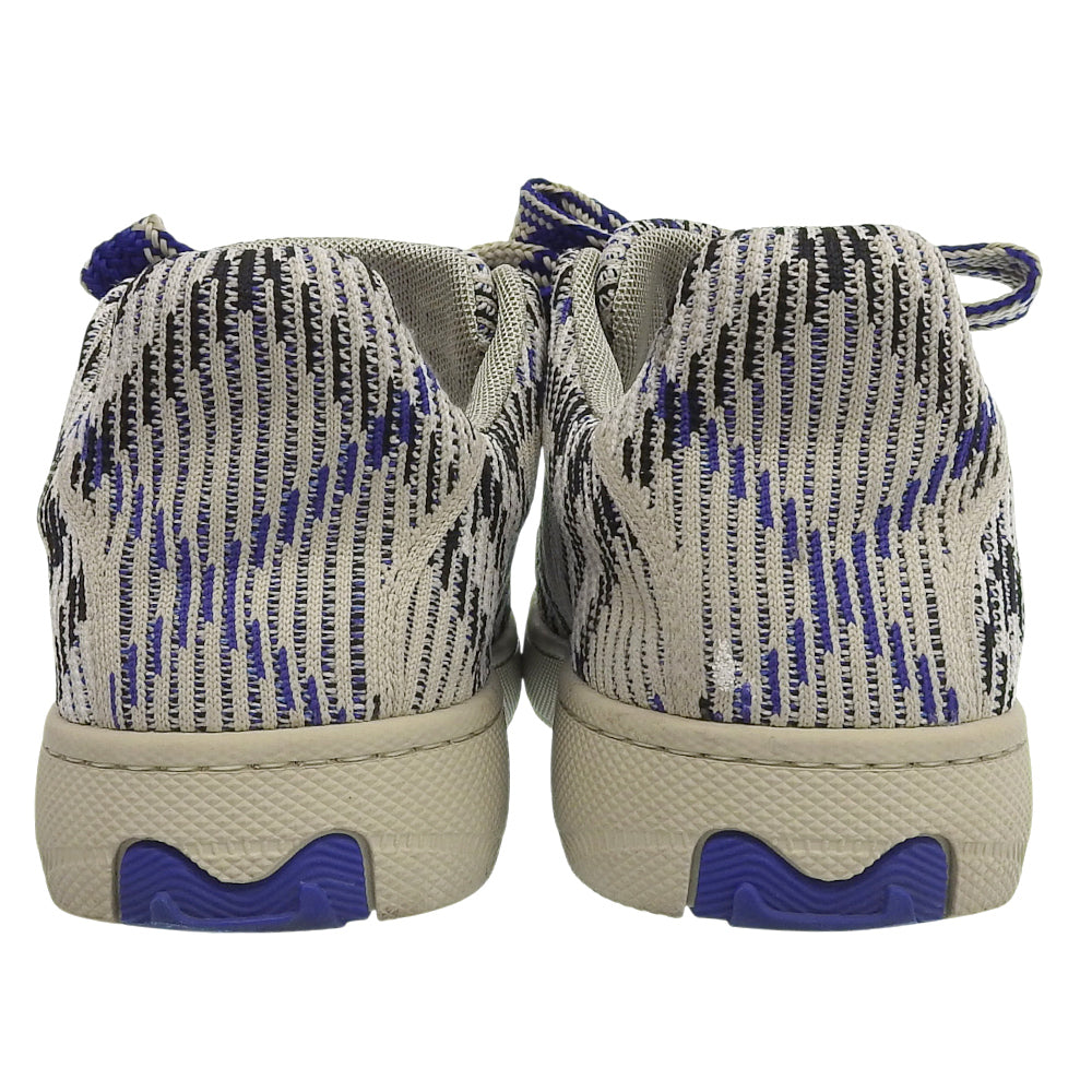 BURBERRY バーバリー BOX KNIT LOW TOP TRAINER ON RUBBER SOLE スニーカー シューズ メンズ グレー系 42 シューズ 42