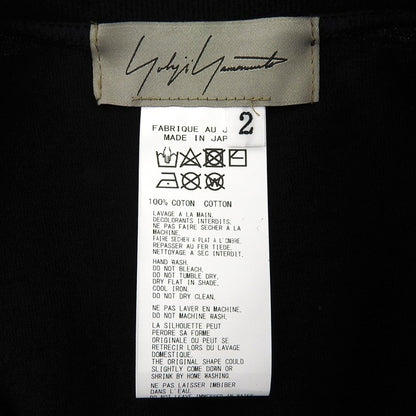 Yohji Yamamoto ヨウジヤマモト 美品 Tシャツ トップス レディース ブラック 2 FS-T51-051C トップス 2