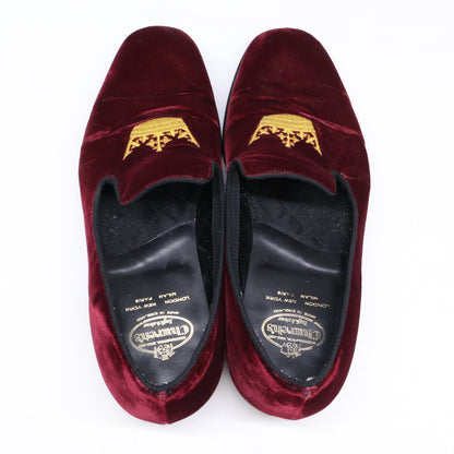 Church's チャーチ ベルベット ソブリン クラウン刺繍 オペラシューズ シューズ 6