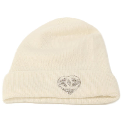 CHANEL シャネル カシミヤ100 25C ビーニー/ニットキャップ 帽子 表記無し