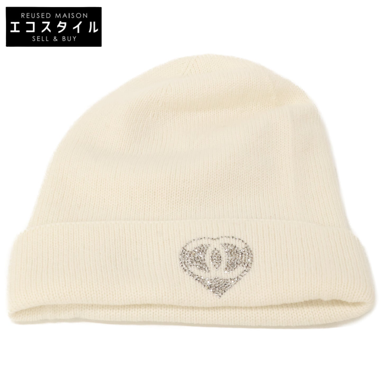 CHANEL シャネル カシミヤ100 25C ビーニー/ニットキャップ 帽子 表記無し