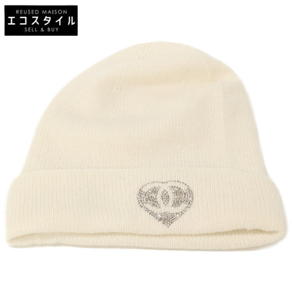 CHANEL シャネル カシミヤ100 25C ビーニー/ニットキャップ 帽子 表記無し